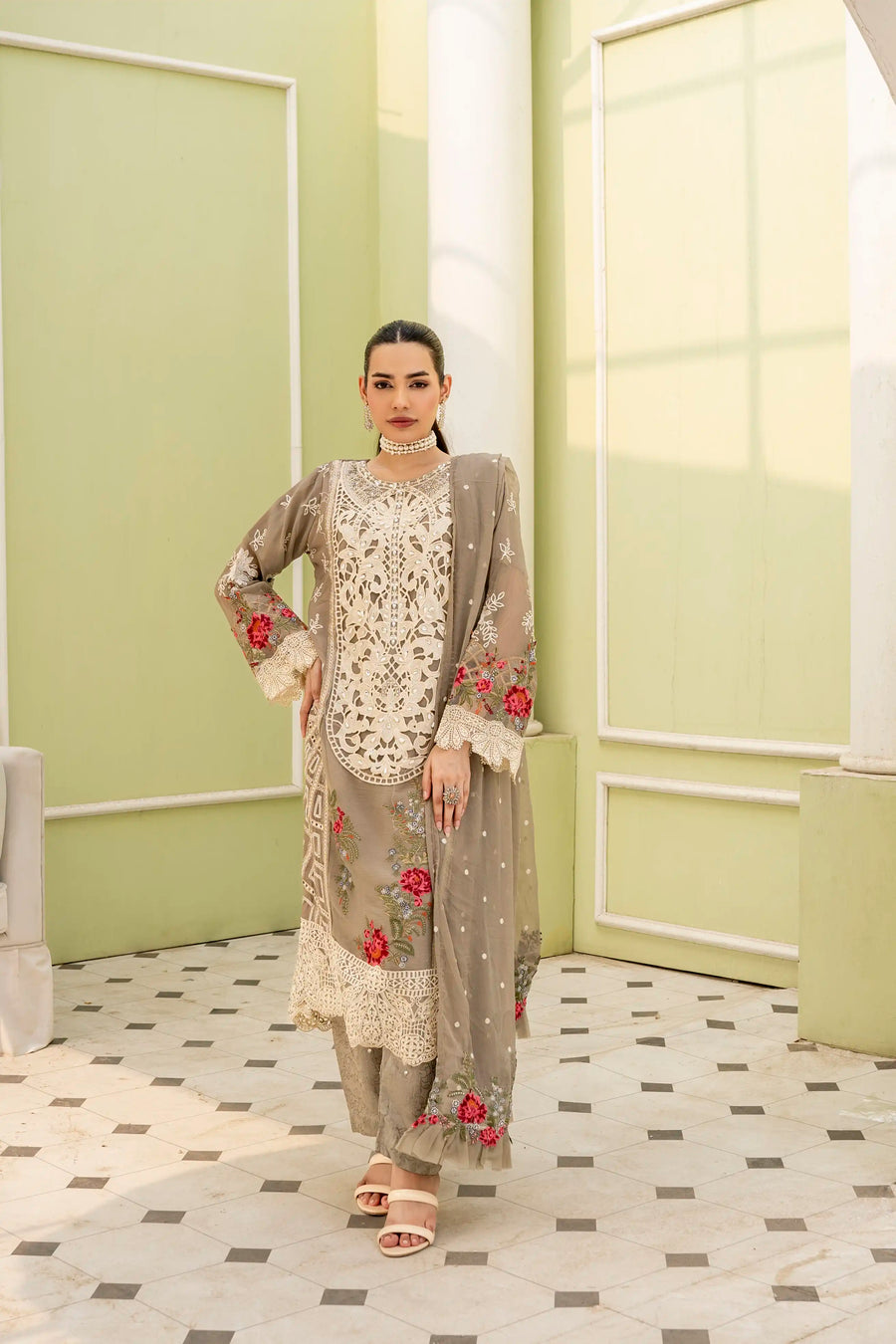 Uffaq EMBROIDRED CHIFFON