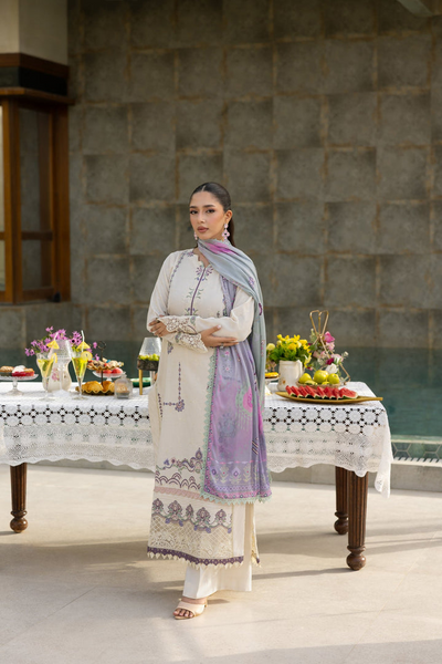 Embroidered 3-Piece Lawn Suit