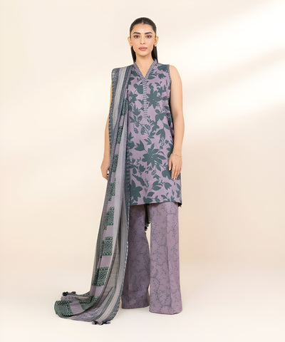 3 PIECE - PRINTED LAWN SUIT
