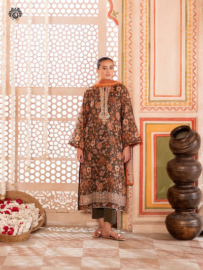 Tabeer Unstitched Lawn 3 PC