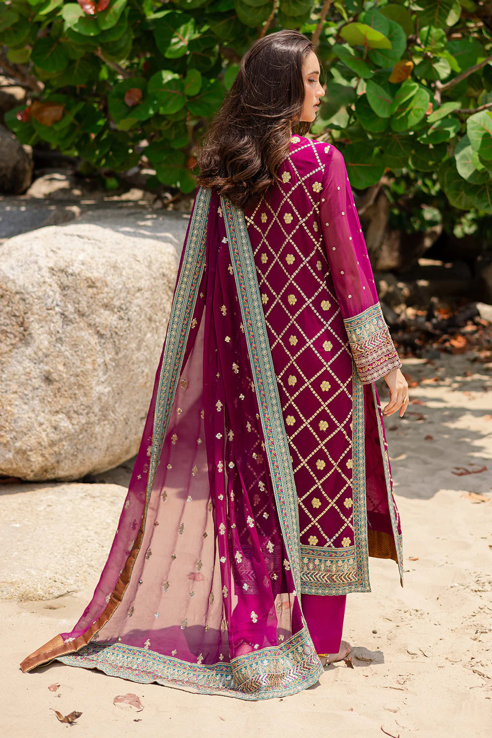 3 Piece Embroirdered Chiffon