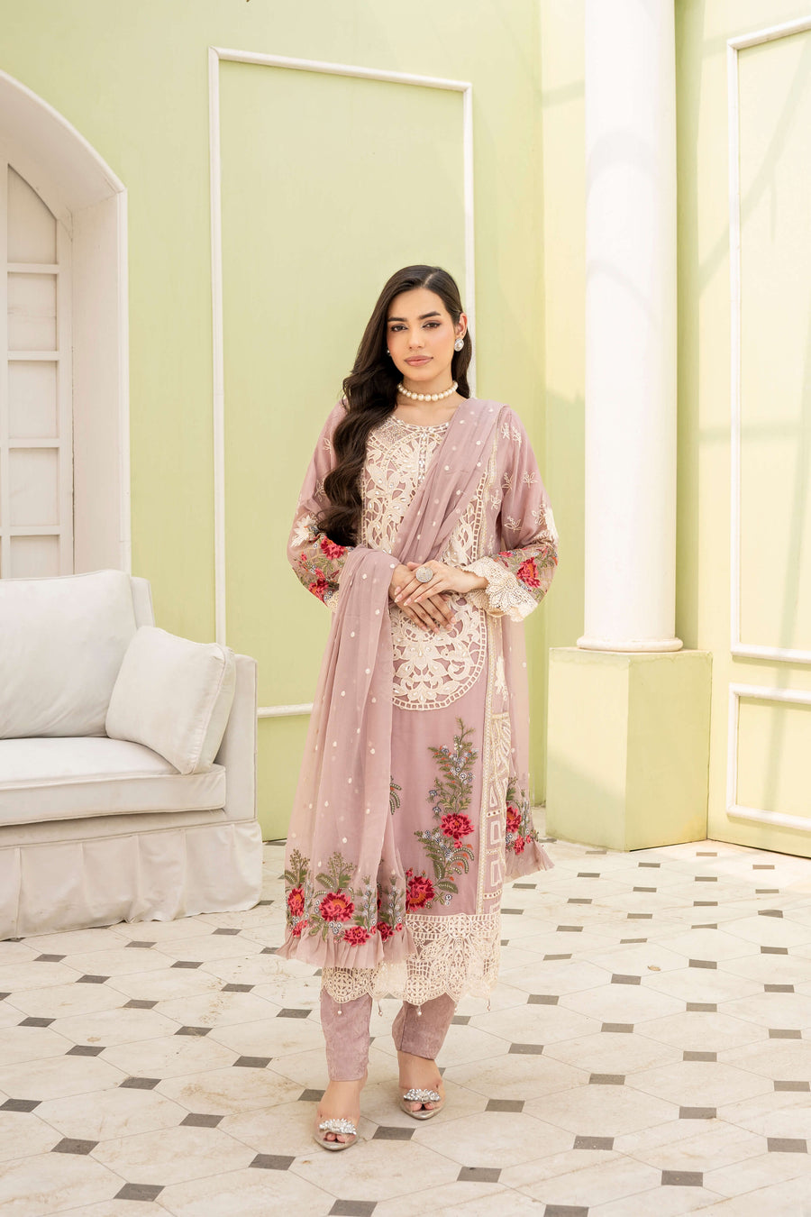 Uffaq EMBROIDRED CHIFFON