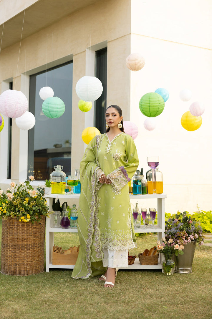 Embroidered 3-Piece Lawn Suit