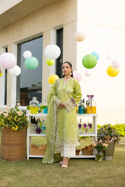 Embroidered 3-Piece Lawn Suit