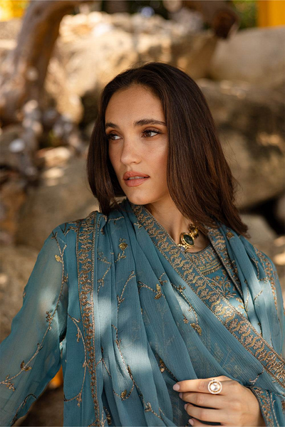 3 Piece Embroirdered Chiffon