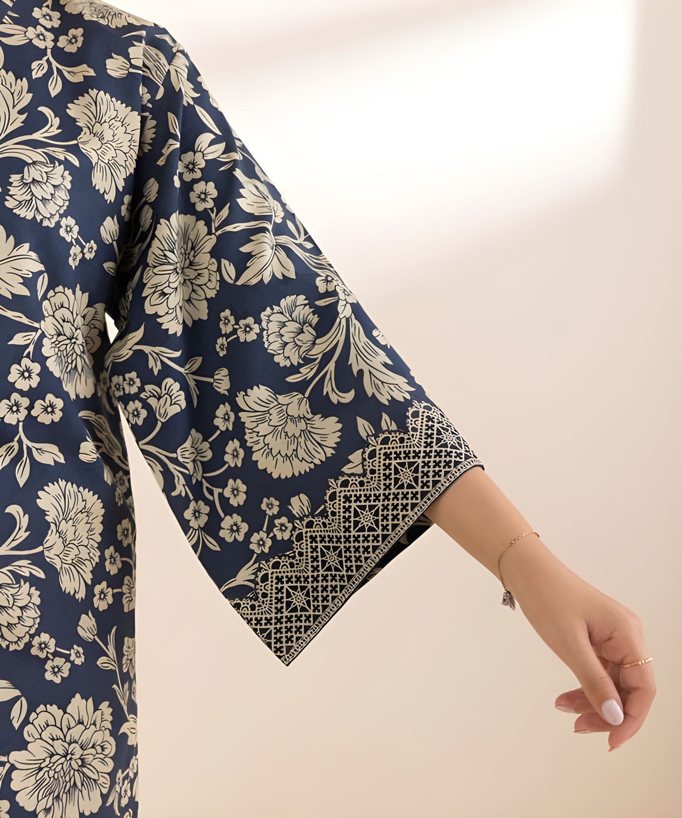 2 Piece - Printed Cotton Suit