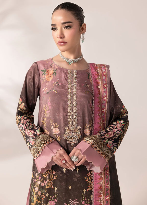 Digital printed handwork silk