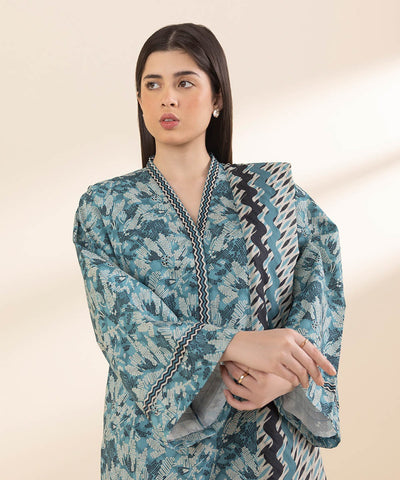 3 Piece - Printed Lawn Suit