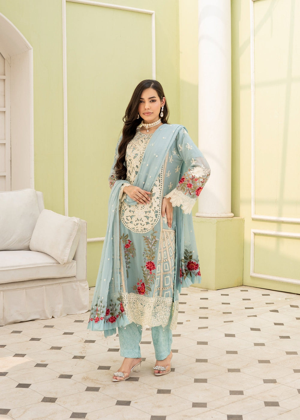 Uffaq EMBROIDRED CHIFFON