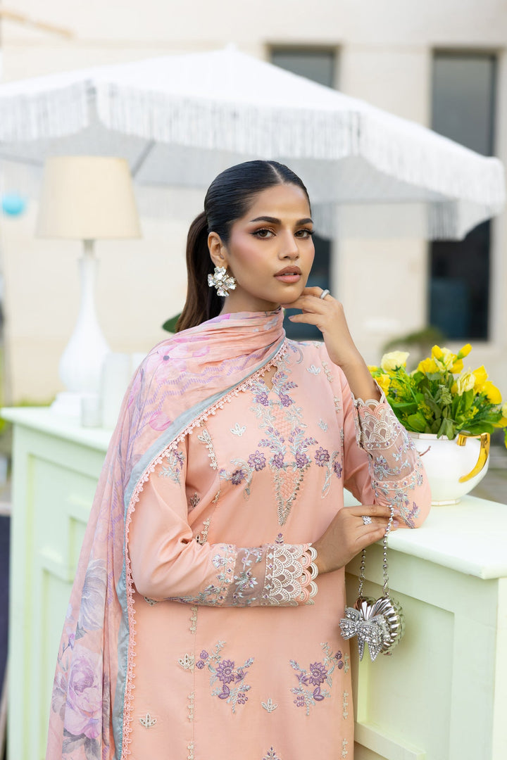 Embroidered 3-Piece Lawn Suit