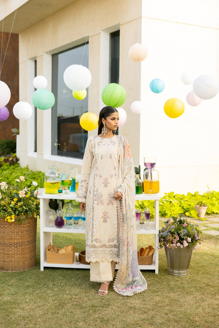 Embroidered 3-Piece Lawn Suit
