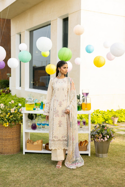 Embroidered 3-Piece Lawn Suit
