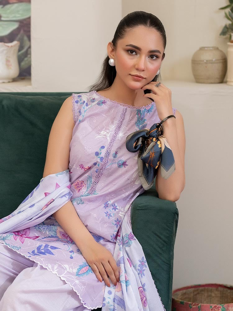 CHIKANKARI Digital Printed Lawn Suit