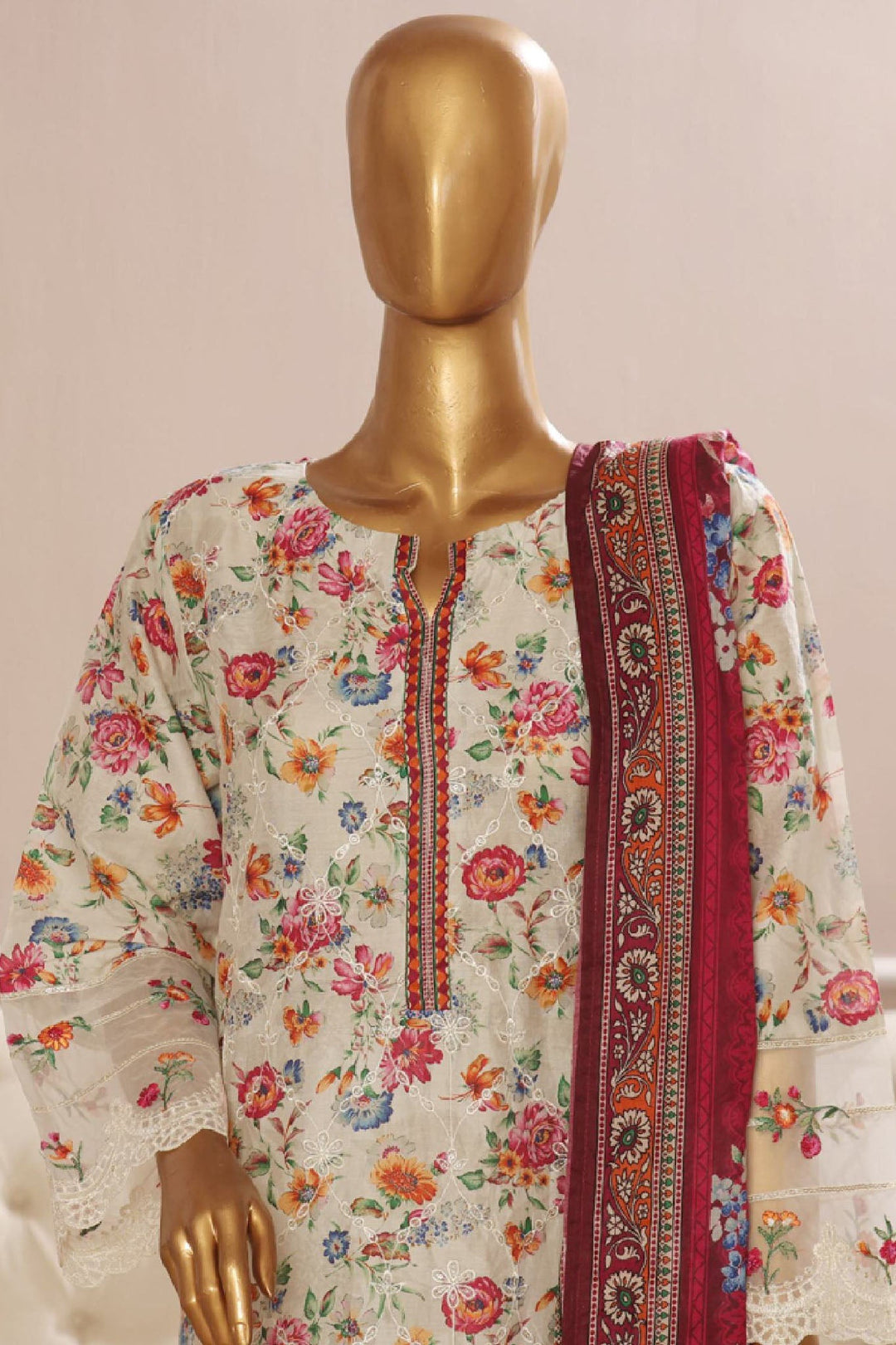 Exclusive chikankari Stitched 3 Piece