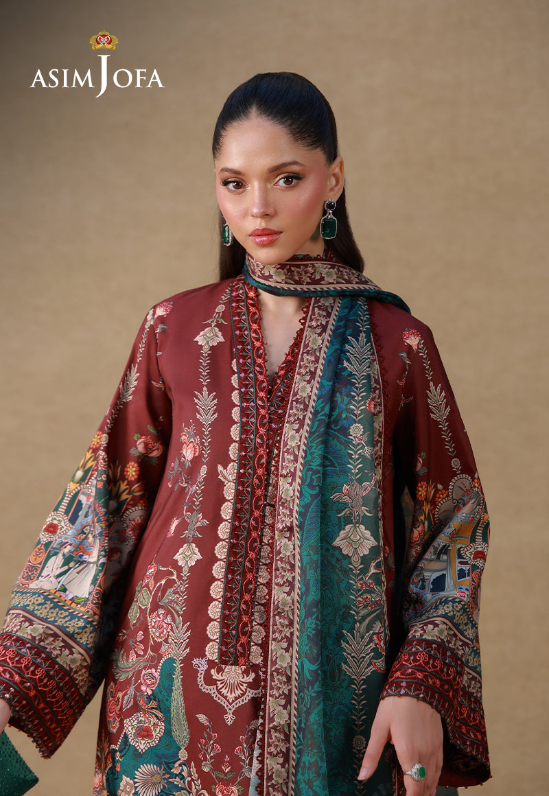 Embroidered Raw Silk Unstitched 3 Pcs