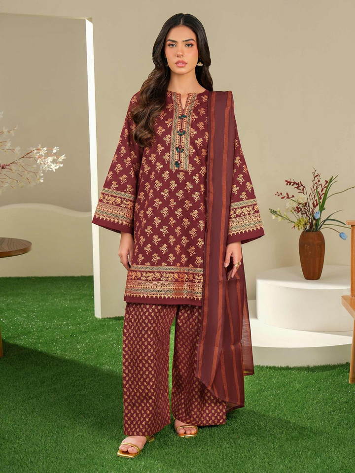 3 Piece Lawn Suit-Paste Print (Unstitched)