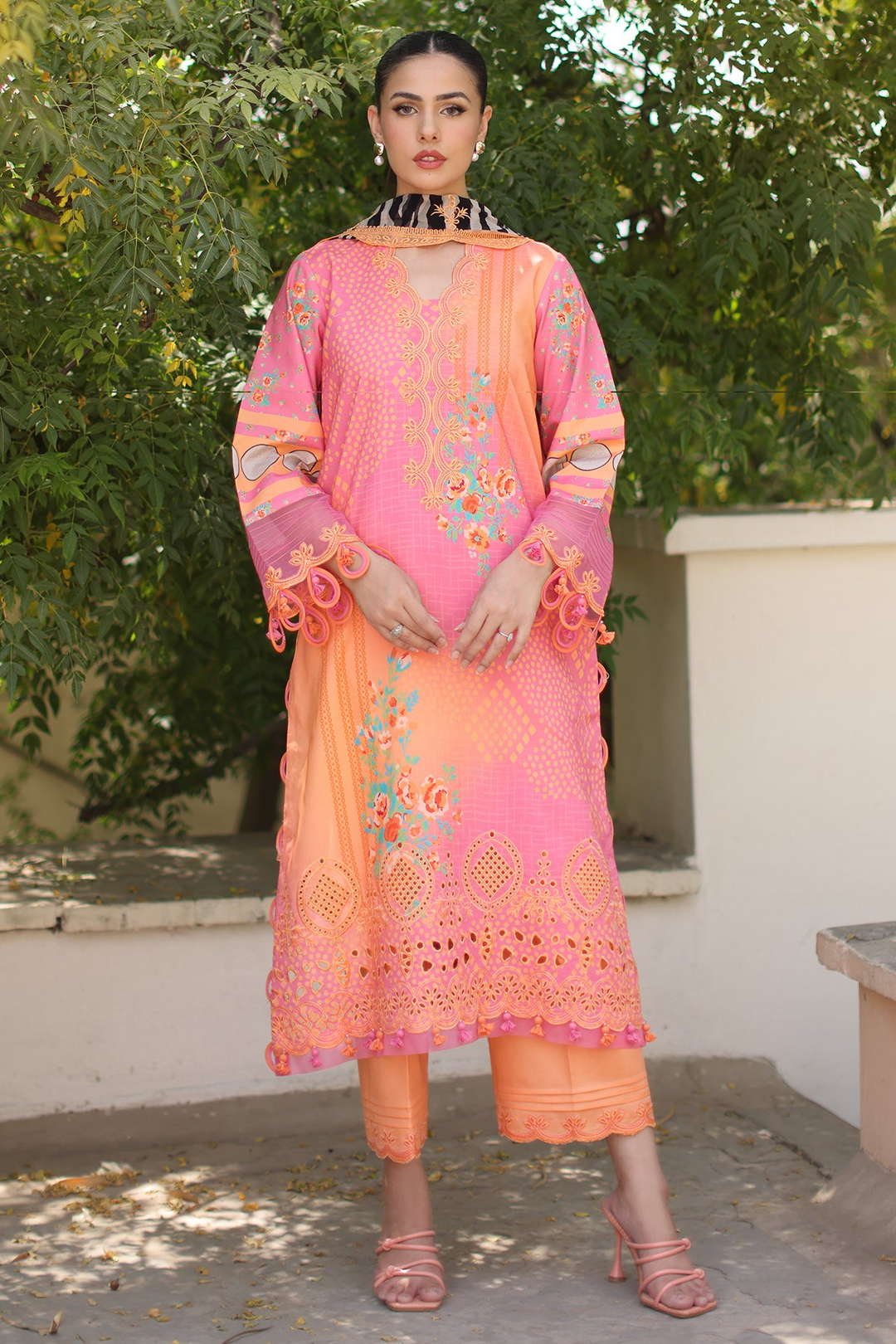 3-PC Unstitched Embroidered Lawn Collection