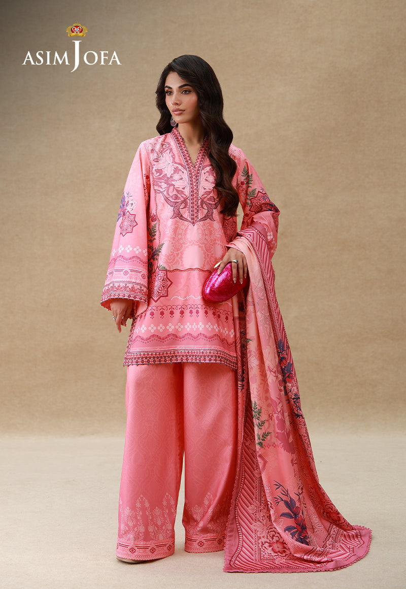 Embroidered Crepe Silk Unstitched 3 Pcs