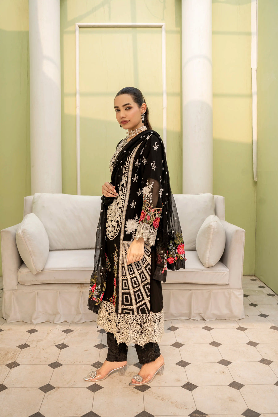 Uffaq EMBROIDRED CHIFFON