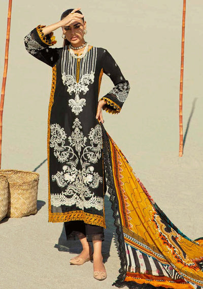 MARYAM HUSSAIN LUXURY LAWN-MUSTARD AFFAIR