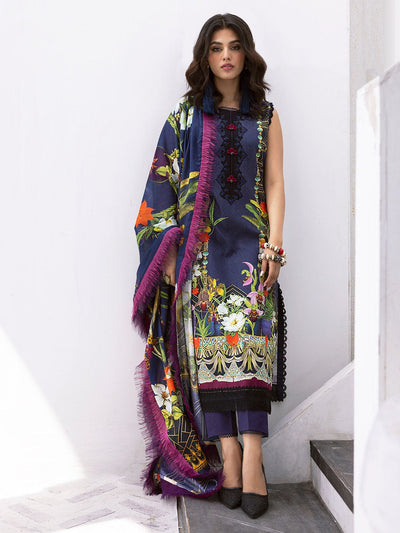 ROHEENAZ LEYA PRINTED LAWN-Wave Rider