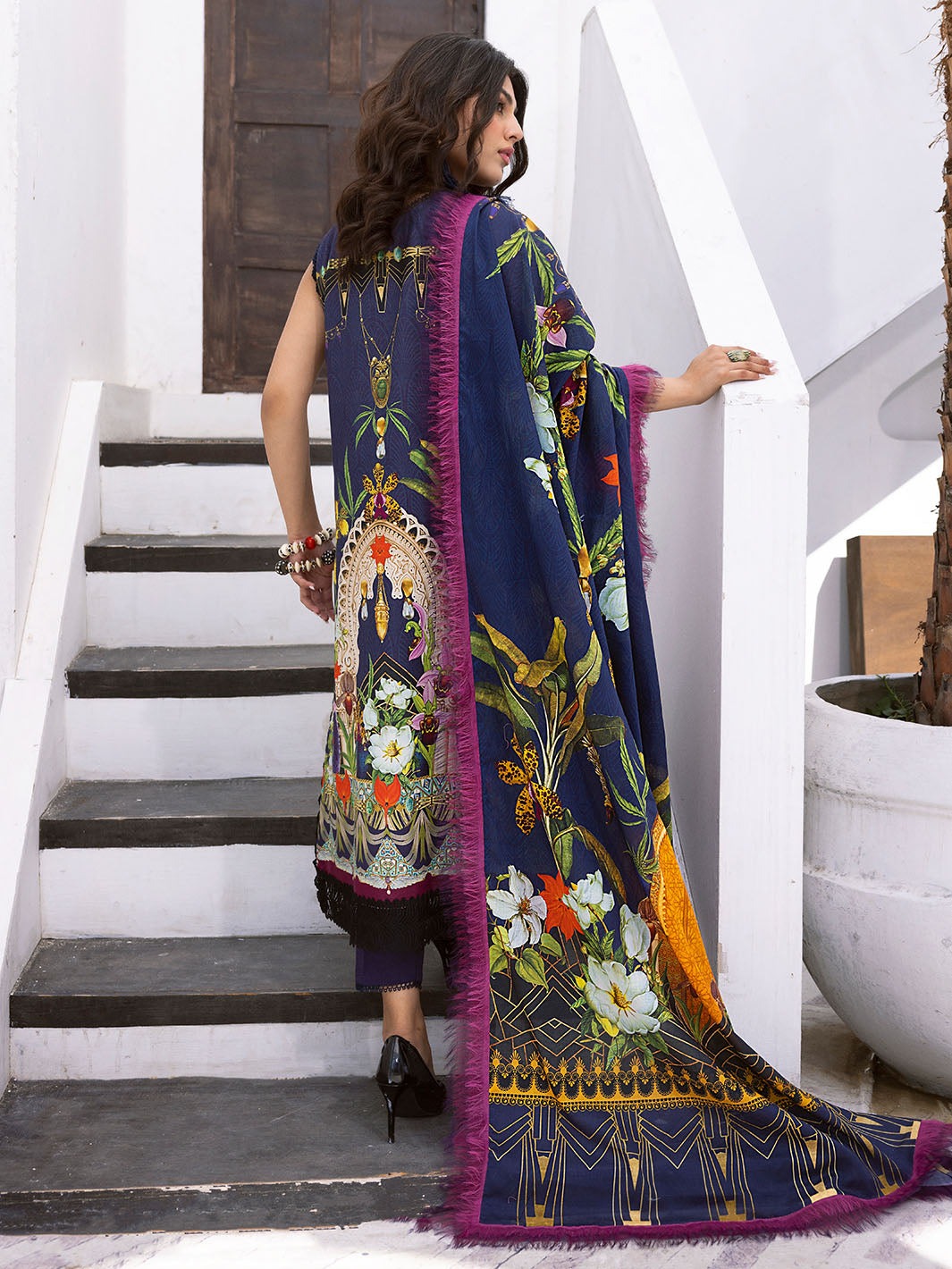 ROHEENAZ LEYA PRINTED LAWN-Wave Rider