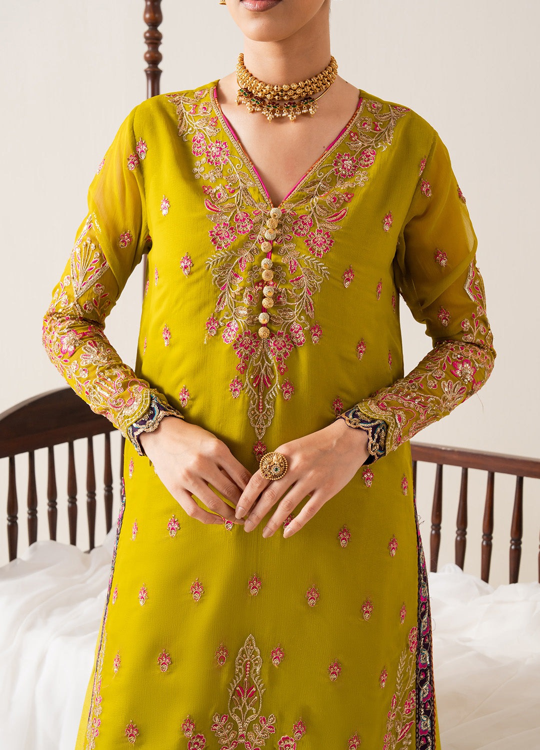 Freesia Zaib Embroirdered Chiffon