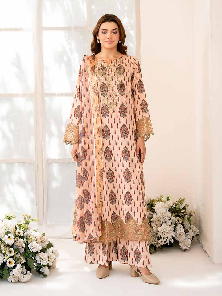 NOVA 3-Piece Unstitched Digital Printed Lawn Embroidered Suit