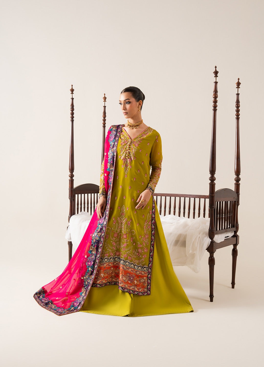 Freesia Zaib Embroirdered Chiffon