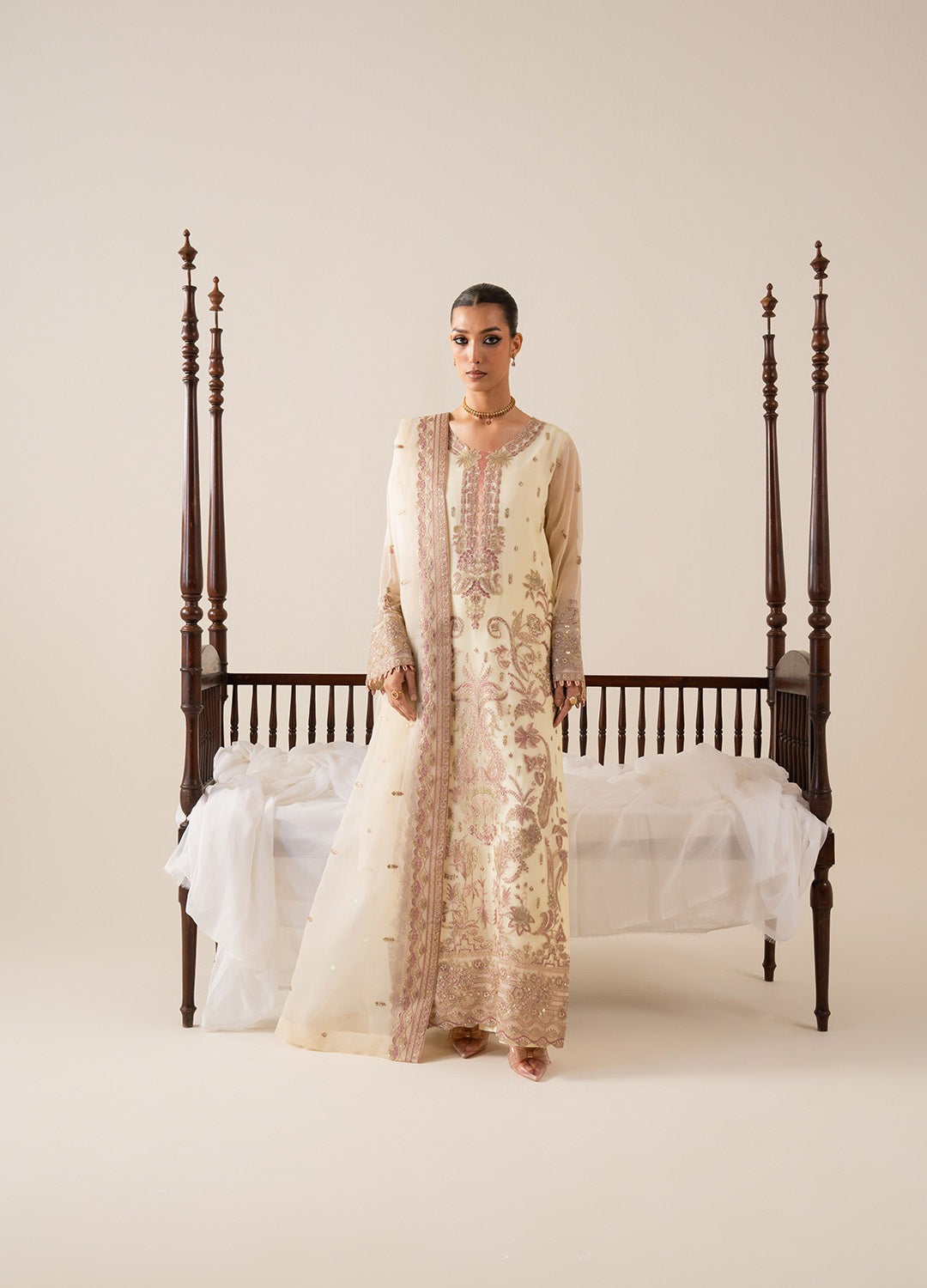 Freesia Zaib Embroirdered Chiffon