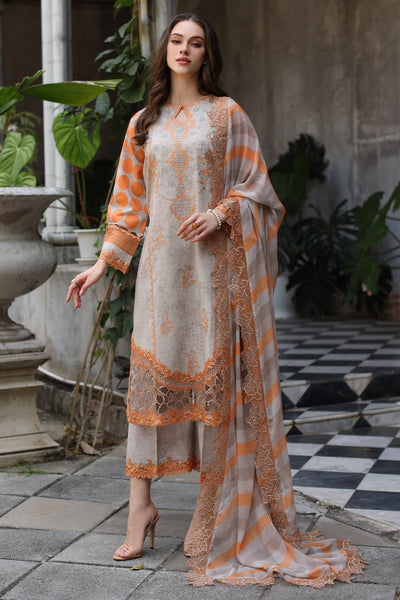 3-PC Unstitched Embroidered Printed Lawn Collection
