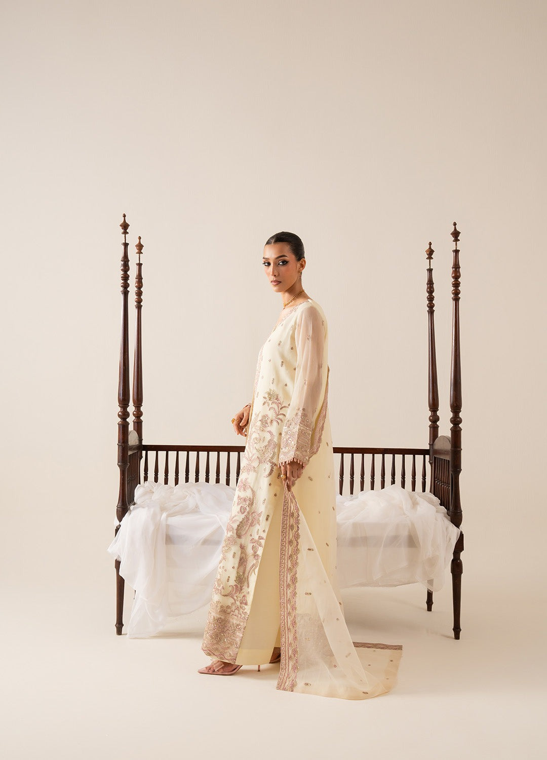 Freesia Zaib Embroirdered Chiffon