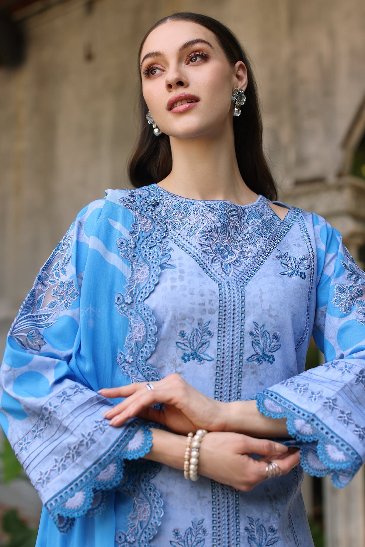 3-PC Unstitched Embroidered Printed Lawn Collection