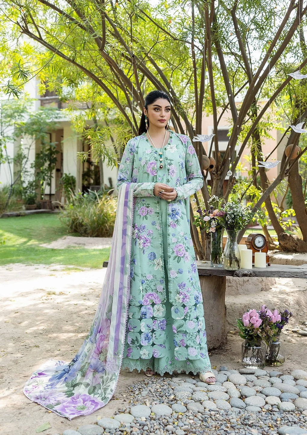 Elaf Prints with Chiffon Dupatta