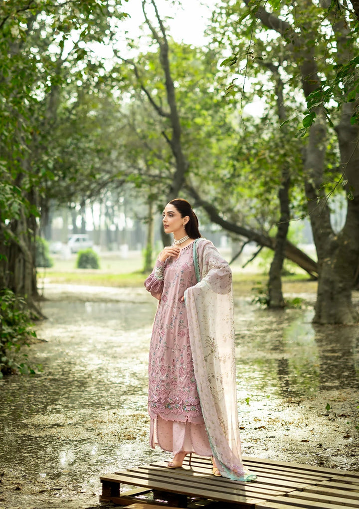 CHIKANKARI PRINTS WITH CHIFFON DUPATTA