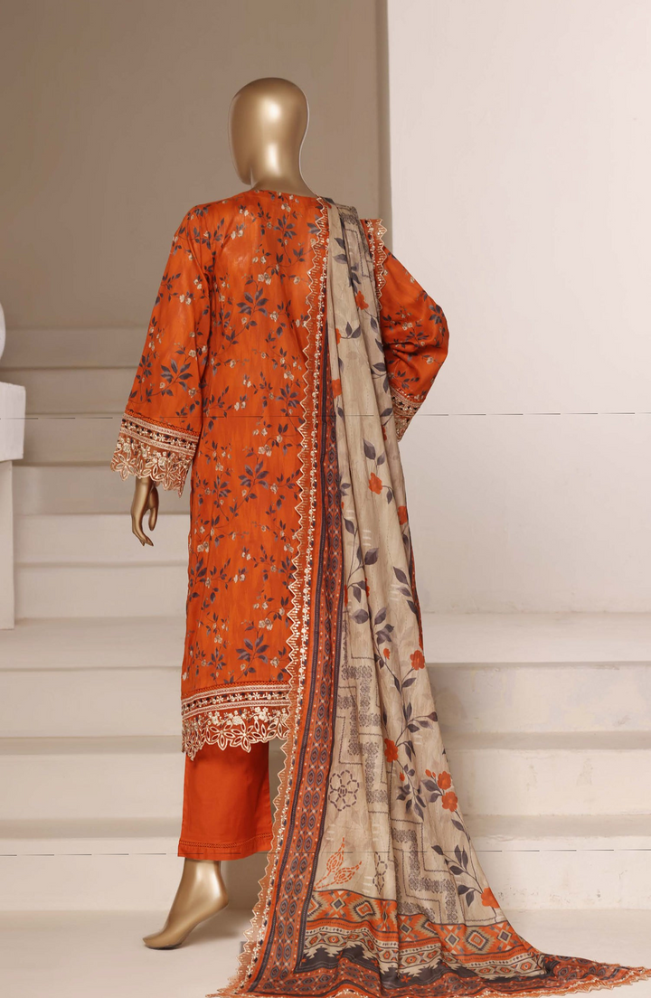 Signature Embroidered Stitched 3 Piece Suit