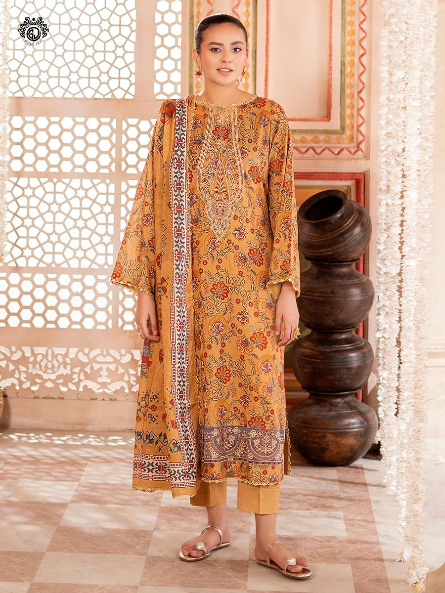 Tabeer Unstitched Lawn 3 PC