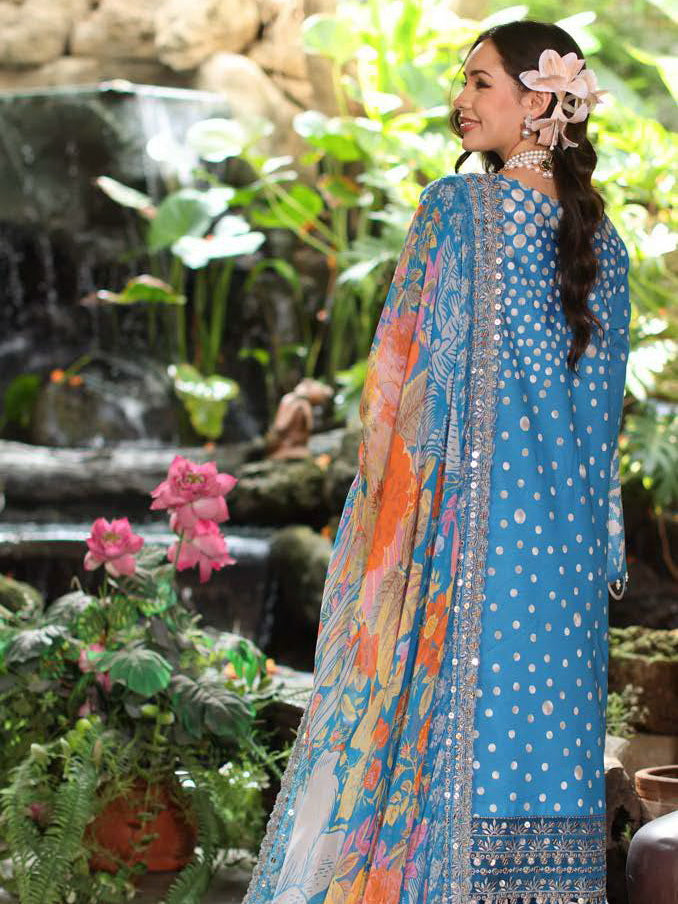 Embroidered Lawn Unstitched 3Pc Suit