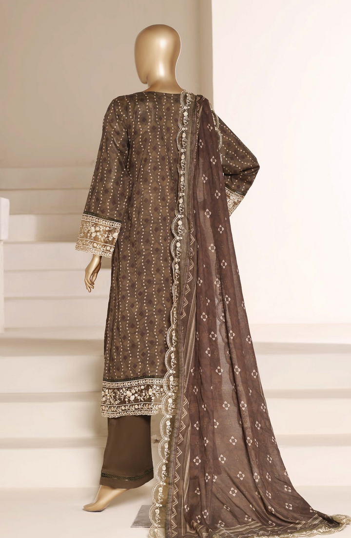 Signature Embroidered Stitched 3 Piece Suit