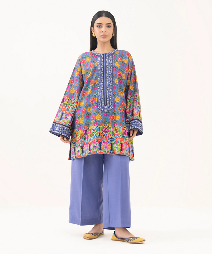 Embroidered Light Khaddar Shirt