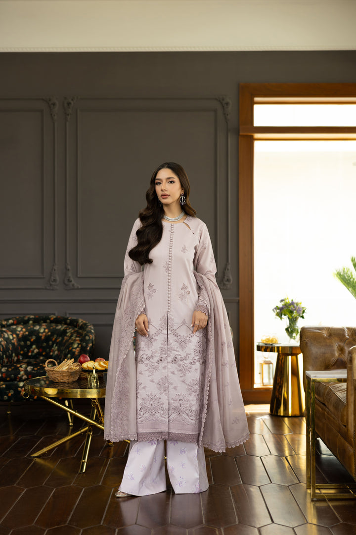 Embroidered 3-Piece Lawn Suit