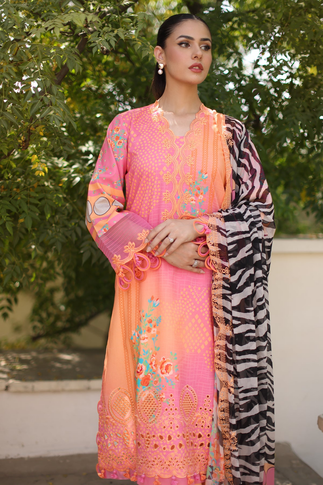 3-PC Unstitched Embroidered Lawn Collection