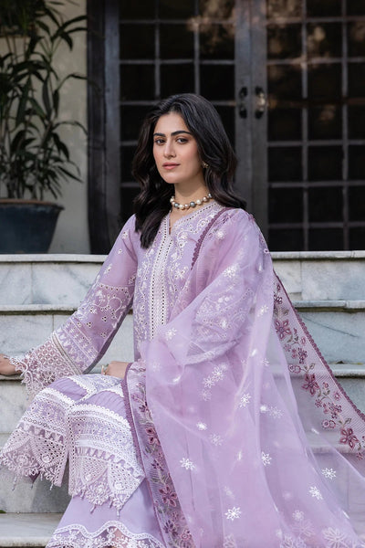 FARASHA EMBROIDERED LAWN-Lilac Florine