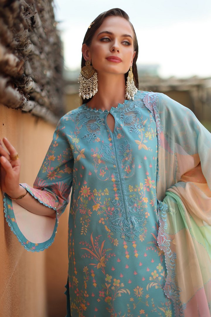 3-PC Unstitched Embroidered Lawn Collection