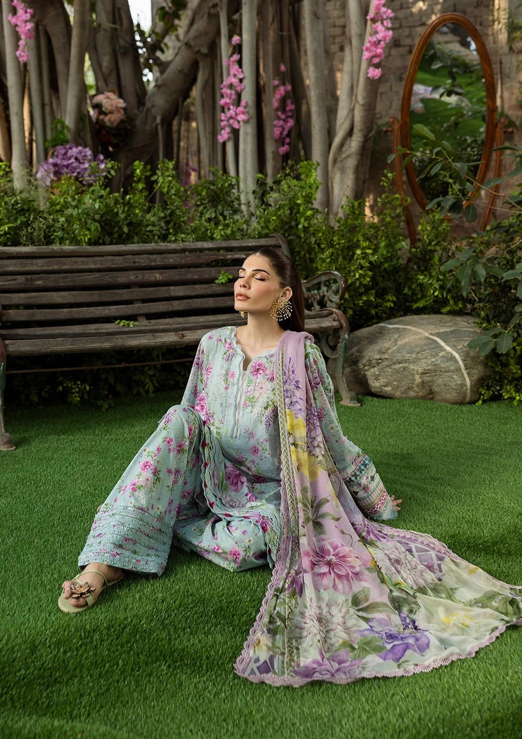 Elaf Prints with Chiffon Dupatta