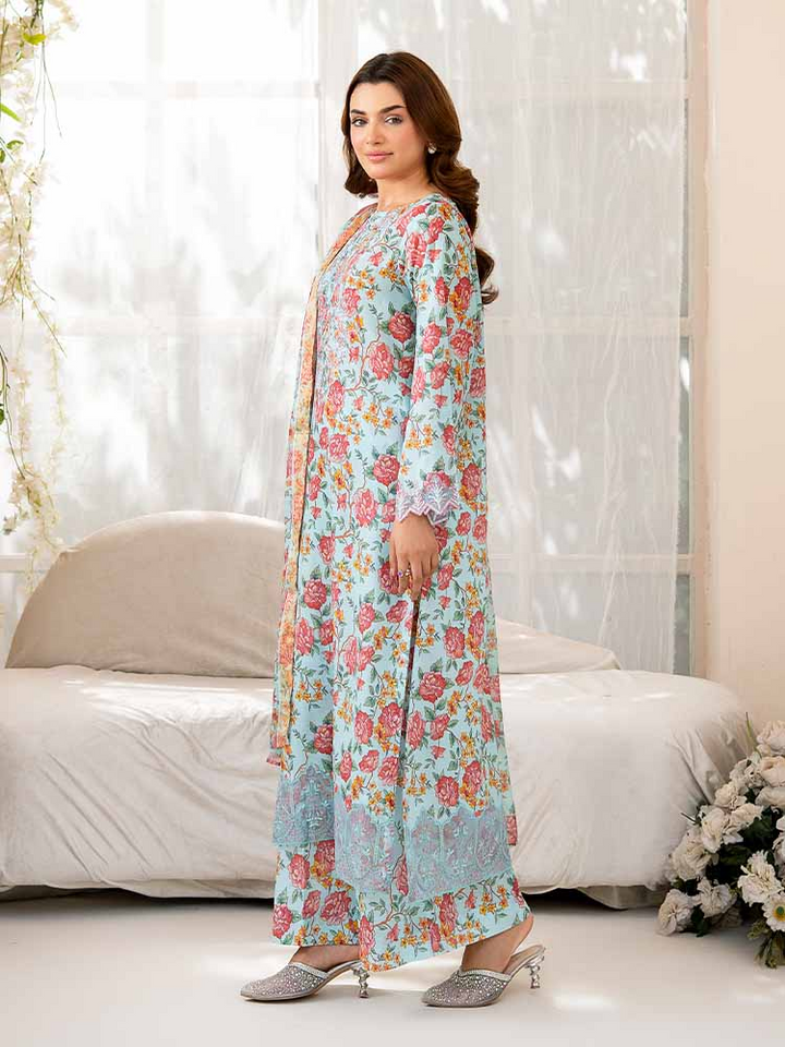 NOVA 3-Piece Unstitched Digital Printed Lawn Embroidered Suit