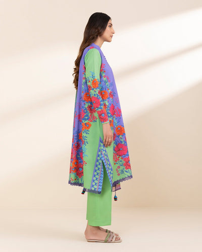 3 PIECE-PRINTED LAWN SUIT