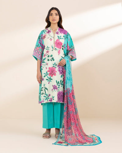 3 Piece - Embroidered Lawn Suit