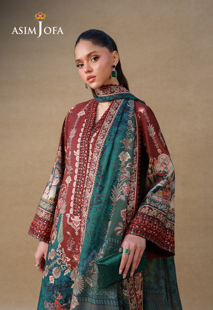 Embroidered Raw Silk Unstitched 3 Pcs