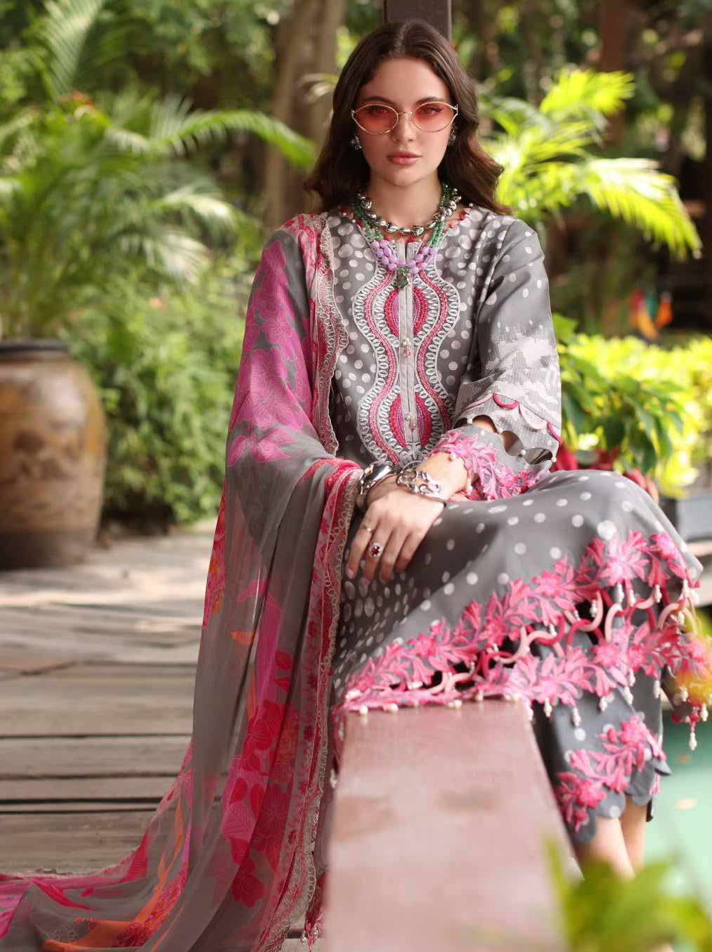 Embroidered Lawn Unstitched 3Pc Suit